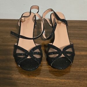 Dream Pairs Black Retro Sandals with Bow Detail